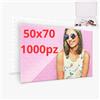 Generico Puzzle Personalizzato con Foto e testo 50x70 cm 1000 pezzi, Puzzle personalizzati verticale orizzontale per bambini adulti lui lei madrina padrino
