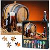 TISHIRON Puzzle per birra, 1000 pezzi, per adulti, birra e cibo, 1000 pezzi, per adulti, opera d'arte per la casa, ideale per il gioco della famiglia, 50 cm x 70 cm