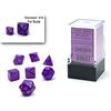 Chessex chx 20587 - set 7 dadi poliedrici mini - borealis royal purple/gold luminary