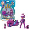 Giochi Preziosi Petronix Defender - Emma e Kitt - 10, Missione con Motocicletta e Zaino Removibile Giocattolo, Personaggio Action Figure 7 cm, Supereroe Trasformabile per Bambini dai 3 anni