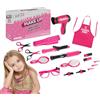 Genérico Set Salone Di Bellezza per Ragazze - Giocattoli Parrucchiere,Set Parrucchiere | Asciugacapelli Parrucchiere per Bambini, per Regalo Di Compleanno Di Natale