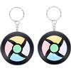 LALADEFIEE Gioco di Memoria Portatile per Bambini 2 Pezzi Nero | Design Portachiavi, Coordinazione Occhio Mano, da Appendere allo Zaino