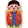 HoveeLuty Tavole per imparare a vestirsi, pratica educativa di allacciatura delle scarpe per bambini. Impara ad abbottonare, allacciare, chiudere con cerniera, bottoni automatici. Giocattoli Montessori mul