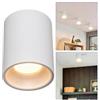 Planetitaly Plafoniera Moderna a Cilindro Attacco GU10 Lampada LED 8W Faretto da Soffitto in Alluminio Luce Bagno, Cucina, Ingresso, Vetrina, Negozio, Corridoio, Alimentazione 230V (Bianco, 3000K)
