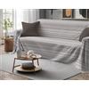 Tata Home Telo Arredatutto Copritutto Copridivano Copriletto Grandfoulard in Cotone Made in Italy Fantasia (Baia Beige, Matrimoniale 260x300 cm)