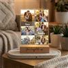 Pixel Artigiani Digitali Lampada Personalizzata con 6 Foto - Regalo Originale per Mamma, Coppia, Famiglia, Anniversario, Compleanno - LED Regolabile - Idea regalo Natale - Made in Italy