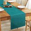 Alaoo Runner Tavola Moderno, 40*140cm Runner da tavola Impermeabile, Blu | Aspetto Lino, Decorazione d'interni del Tavolo da Pranzo della Cucina, Decorazioni per Le Feste