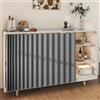 Generic Tende per Armadietti Corte Multifunzionali - Antipolvere per Cucina, Impermeabili per Bagno, con Binari Scorrevoli (Misura: L:40 x A:80cm, Colore: Grigio)