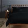 Pizuna Linens Pizuna Copripiumino Matrimoniale Cotone 240x200 cm Nera 400 fili 3Pezzi Set
