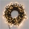 Lotti Catena 17 m, 240 miniled Bianco Caldo, con Memory Controller, Cavo Verde, addobbi Natalizi, Catene luci per Albero di Natale, Decorazione Luminosa