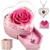 Touloube Rosa Eterna Regalo Mamma | Festa della Mamma, Compleanno Amica Nonna Fidanzata Moglie | Sorpresa per Lei | Fiore Eterno Decorativo | Ti Amo per Sempre,Regalo Natale San Valentino Anniversario