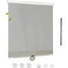 KOOEIN Tende a Rullo oscuranti Retrattile, Tende Parasole, Tende Avvolgibile con Ventose per finestre/Porte, Tenda Isolamento Termico, Grigio-30x125cm/12x49in