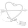 Mumusuki Dormitorio per Camera da Letto con Lampada a Sospensione a LED a Forma di Cuore Adorabile a Forma di Cuore Amore per proposta di confessione(Rosso)
