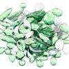 Wambere 100 pezzi di strass da cucire, pietre in acrilico con strass per cucire a mano, varie forme da 4-30 mm, strass piatti, per artigianato fai da te, decorazione di abbigliamento, accessori per