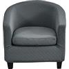 CHNSHOME Copripoltrona Coprisedili Poltroncina club 2 pezzi Copripoltrona 1 posto Fodera per poltrona Chesterfield 1 posto cocktail Sedia Coprisedie per bar Tullsta Grigio scuro