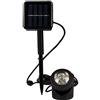 MOVKZACV Luce solare subacquea per laghetto, impermeabile, lampada sommergibile, 6 LED, luce per acquario, per giardino, vialetto, cortile, portico, passerella, piscina, patio