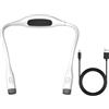 Vynetra Luce da lettura a LED ricaricabile per lavori a maglia, uncinetto e altro ancora, con 3 temperature di colore, ricarica USB C, lampada da collo per corsa