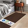 KARAT Tappeto Shaggy Barcelona - Tappeto passatoia per Camera da Letto e Soggiorno, Morbido Tappeto (80 x 120 cm, Marrone Scuro)