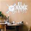 JeathFea Personalizzato Unico Nome Personalizzato Orologio Da Parete In Legno Salone di Bellezza Hair Studio Decor Regalo Perfetto per Parrucchiere, Hair Stylist, Salon O Barber
