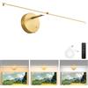 Actask Illuminazione fotografica ricaricabile senza fili con telecomando 60 cm, batteria 8000 mAh, dimmerabile, 3 temperature di colore, timer, 600 lm, lampada da parete a LED per interni, per pittura, opere
