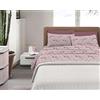 IlGruppone Completo Letto in Cotone Di Flanella Calda e Morbida Anti Pilling - Set Lenzuola Flanellato 3 Misure parure con Federe (Dis3-RosetoRosa, Singolo)