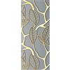 A.Monamour Adesivo Porta Autoadesiva 3D Reticolo D'Oro 3D Con Motivo A Foglia Moderna Arte Astratta Vinile PVC Adesivi per Porte Interne Pellicola Adesiva Poster Sticker Murale Parete Carta da Parati