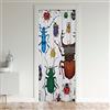 Loussiesd Tende Termiche Isolanti Beetle per Camera da Letto Coccinelle Colorate Ladybug Bugs Copertura Porta Tenda Lavabile Copertura Porta Armadio Decorazioni Cucina Interni 86x203cm 1 Pannello