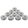 ZickZackNaehmaschine 10 bobine in metallo per macchine da cucire Pfaff più vecchie e più recenti (presa circolante), ad esempio: 230, 260, 262, 360, 362, Hobbymatic, Tipmatic, Tiptronic, Varimatic, ecc.