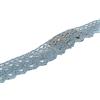 Wambere Nastro Vintage in Pizzo in Cotone,Nastro Decorativo in Pizzo,Bordatura all'Uncinetto,per Cucito,Artigianato,Decorazione Natalizia,Matrimonio,Decorazione,Confezione Regalo,Grigio Blu,2,5 cm x 5 m