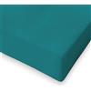 SpazioTessile - Lenzuolo con Angoli Matrimoniale Cotone Certificato Oeko-Tex, Lenzuola Matrimoniali Cotone con Elastico, Lenzuolo Sotto con Angoli, Made in Italy - 160x210 Angolo h25 cm, Ottanio