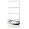 KARAT Scaffale in metallo decorativo e robusto, scaffale per cantina per bagno, cucina, ufficio, interni ed esterni (55x35x140-bianco-rocky: ⌀19mm)