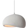 SyLaBy Lampadario con paralume in pietra simulata in stile giapponese Wabi-sabi da 50 cm Lampade a sospensione in resina a luce naturale Illuminazione a sospensione a vite E27 Illuminazione da soffitt