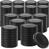 KADAX Coperchio a vite fi82 mm x 200 pz, set di coperchi twist-off in metallo, coperchi di ricambio per barattoli da conserva, con 6 denti di chiusura per vasetti e barattoli (nero opaco)