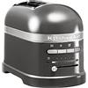 Kitchenaid tostapane - Artisan - Toaster 2 fette con scomparti extra-large e pinze autocentranti - Macchina per Toast con 7 Livelli di Doratura - Retro - Argento medaglia