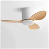 IBalody Ventilatore da soffitto senza luce Piccolo ventilatore da soffitto moderno con telecomando 6 velocità ventilatore da soffitto senza luci per ristorante camera da letto Patio (25 pollici)