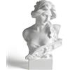 Garwor Busto della dea greca Artemide, altezza 15,2 cm, decorazione per la casa per librerie, camera da letto, divisorio, soggiorno