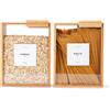 APT 1101 Dispenser per alimenti, 2 l, organizer da cucina e contenitore, contenitori per alimenti e cereali, per organizzare e riporre cereali, cereali, riso, farina, snack (acrilico, 2)
