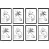 Licht-Erlebnisse Cornici DIN A3 Set da 8 Nero 45 x 32,5 cm Legno Plastica infrangibile Cornici per foto Formato verticale e orizzontale