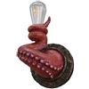Klobvtt Lampada da parete con tentacolo di polpo Lampada da parete antica con illuminazione di mostri tentacoli Lampada da parete con artiglio di polpo rustico Lampade da parete con animali creativi per l'arr
