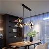 HWSY Lampadario in vetro a bolle di sapone Lampada a sospensione a LED Lampada a sospensione moderna per isola da cucina, Lampada a sospensione a sfera in vetro a 5 luci Lampadario regolabile in altezza
