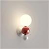 LLXDFUU Moderna Applique Da Parete Da Comodino Applique Sfera In Vetro Bianco Latte Applique Decorazione Domestica Camera Da Letto In Stile Francese Lampada A Parete Per Ragazze Ragazzi Camera Da Lett