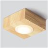 BFFGKGL Faretto da soffitto moderno a LED da 3W in legno per corridoio Faretto quadrato da incasso per camera da letto Faretto da incasso Illuminazione d'accento Faretti direzionali per cucina in legn