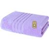 Lavea® 1 Asciugamano Viso e Mani 50x100 cm in Spugna di Cotone Bio 100% Morbidi e Assorbenti, per Casa Hotel Spa - Asciugamano da Bagno - Lilla chiaro