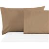 BANZAII TEXTILE INNOVATOR ONLINE Banzaii Coppia Federe Cuscini Letto in Microfibra 50x80 cm, Anallergiche, Antiacaro, Made in Italy, Corda