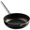 Zanetti Extra Large Padella con 1 Manico Lunga e 1 Maniglia, 34 cm Diametro, Nero