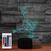 SUPERHONGJIHAO Luce notturna per bambini 3D Street Dance Boy Lampada a Led con telecomando 16 Cambiare colore Regalo di compleanno di Natale per il bambino