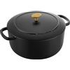 Ballarini Bellamonte Cocotte rotonda - 26 cm, nero, Ghisa