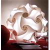 Lampadesign® Lampada da Terra Sfera bianca moderna soggiorno camera da letto stanza a Led FIOCCO 50 cm salotto sala da pranzo Lampadina luce fredda e27 17W Illuminazione d'interni che rilassa la vista