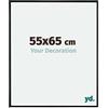 yd. Your Decoration - Cornice 55x65 cm - Nero Opaco - Decorativa Parete in Plastica con Vetro in acryl - Antiriflesso - 55x65 Cornice - Evry