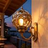 XINYASEE Lampade da esterno, Applique impermeabili, Balcone Patio Soggiorno Scala Corridoio Luci da parete a LED per esterni, teste E27 (Bronzo-Grande)